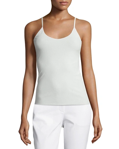 LAFAYETTE 148 MESH JERSEY V-NECK TANK,PROD214750022