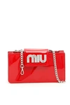 MIU MIU Miu Miu Crystal Pavé Wallet On Chain,10675446