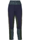 KOLOR KOLOR PATCHWORK TAPERED TROUSERS - PURPLE