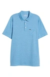 Vineyard Vines Solid Edgartown Classic Fit Polo Shirt In Hull Blue