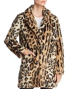 APPARIS Margot Leopard-Print Faux-Fur Coat,8074LE