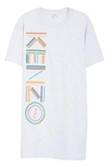 KENZO HIGH SUMMER LOGO T-SHIRT DRESS,F862RO8714XP