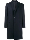 CARUSO CARUSO TAILORED SINGLE BREASTED COAT - BLUE