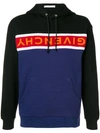 GIVENCHY GIVENCHY FRONT LOGO HOODIE - BLACK