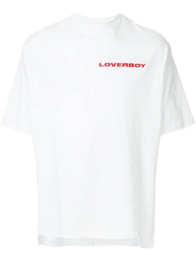 Charles Jeffrey Loverboy Logo Embroidered T In White