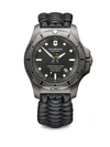 VICTORINOX SWISS ARMY I.N.O.X. Professional Diver Sandblasted Titanium Black Camo Paracord Strap Watch