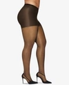 HANES CURVES PLUS SIZE SILKY SHEER CONTROL TOP PANTYHOSE