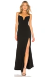 JILL JILL STUART SWEETHEART NECK GOWN,JILR-WD117