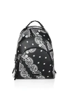 KENDALL + KYLIE Sloane Bandana Luxe Leather Backpack,0400097975677
