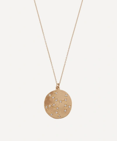 Brooke Gregson 14ct Gold Sagittarius Astrology Diamond Necklace
