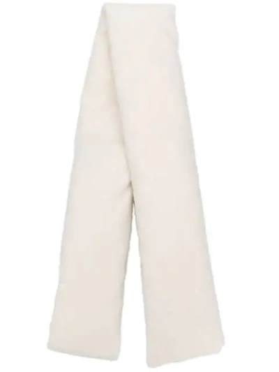 Rick Owens Padded Scarf In White