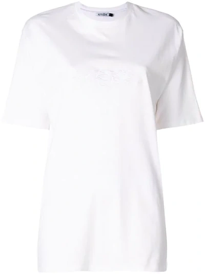 Krizia Round Neck T-shirt In White