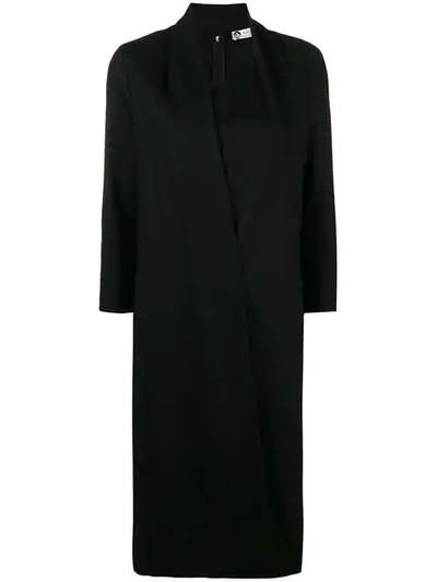 Lanvin Asymmetric Shift Dress In Black