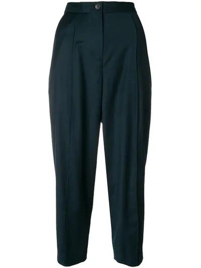 Chalayan Tapered Pinch Trousers In Green