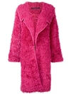 ANTONINO VALENTI ANTONINO VALENTI OVERSIZED TEXTURED COAT - PINK