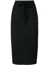 THOM KROM JERSEY KNIT DRAWSTRING SKIRT