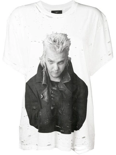 Amiri The Lost Boys Distressed T-shirt In White