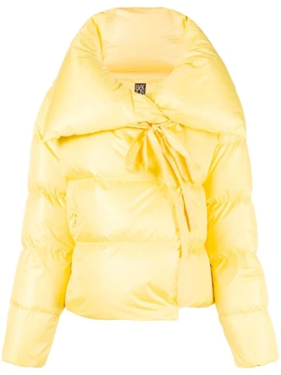 Bacon Oversized Puffer Jacket In Yellow