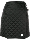 OFF-WHITE OFF-WHITE QUILTED MINI SKIRT - BLACK