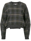 STELLA MCCARTNEY CHECK LONG-SLEEVE SWEATER