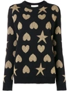 GUCCI CONTRAST SHAPE KNITTED SWEATER