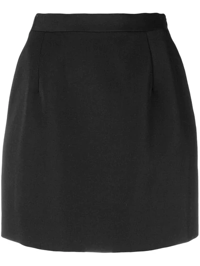 Alessandra Rich High Waisted Mini Skirt In Black