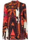 ALEXANDER MCQUEEN ABSTRACT PRINT SHIRT