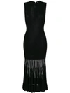 ALEXANDER MCQUEEN SHEER PANEL SLEEVELESS DRESS