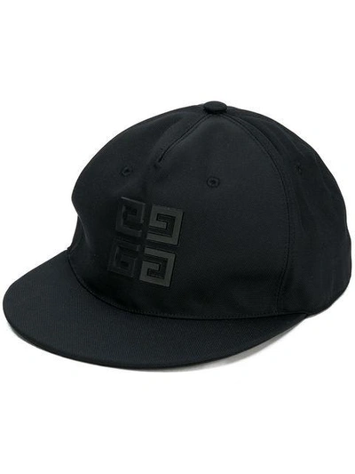 Givenchy Rubber 4g Logo Cap - Black In 001 Black