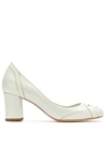 SARAH CHOFAKIAN LEATHER PUMPS