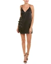 CAMI NYC SATIN SILK WRAP DRESS