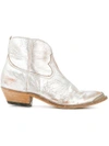 GOLDEN GOOSE GOLDEN GOOSE DELUXE BRAND ANKLE LENGTH COWBOY BOOTS - METALLIC