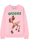 GUCCI Printed cotton-jersey sweatshirt