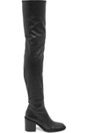 ANN DEMEULEMEESTER STRETCH-LEATHER THIGH BOOTS