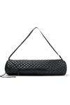 MZ WALLACE LEATHER-TRIMMED QUILTED SHELL YOGA MAT BAG