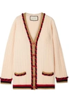 GUCCI Oversized wool and cashmere-blend cardigan