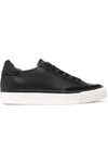 Rag & Bone Army Suede-trimmed Leather Sneakers In Black