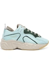 ACNE STUDIOS Manhattan leather, suede and mesh sneakers
