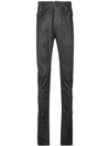 LOST & FOUND darted slim fit trousers