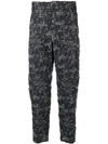 LOST & FOUND LOST & FOUND RIA DUNN PLAID CROPPED TROUSERS - GREY