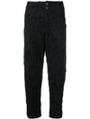 LOST & FOUND LOST & FOUND RIA DUNN CROPPED DARTED TROUSERS - BLACK