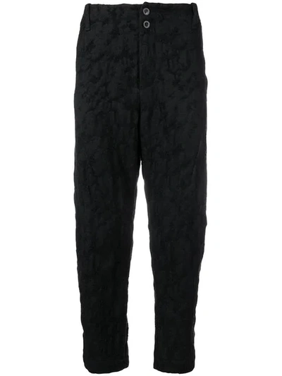 Lost & Found Ria Dunn Cropped Darted Trousers - Black