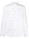 PS BY PAUL SMITH PS BY PAUL SMITH MICRO APPLE PRINT SHIRT - WHITE