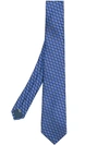 LANVIN LANVIN CLASSIC GEOMETRIC PRINT TIE - BLUE