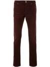 SAINT LAURENT SAINT LAURENT CORDUROY TROUSERS - RED