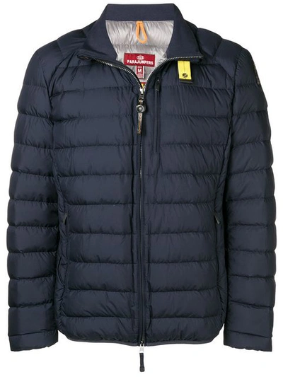 Parajumpers Hooded Down Jacket In Blue