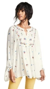 FREE PEOPLE KISS FROM A ROSE BLOUSE