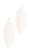 SIMON MILLER MEDIUM POINTED SHIELD EARRINGS