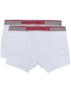 Dsquared2 White Boxers Twin Pack Set In White