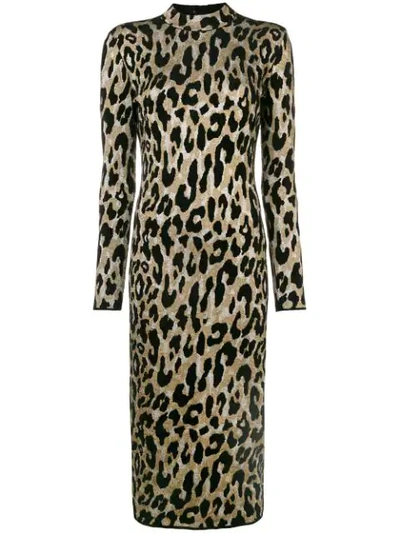 Versace Leopard Print Body-con Dress